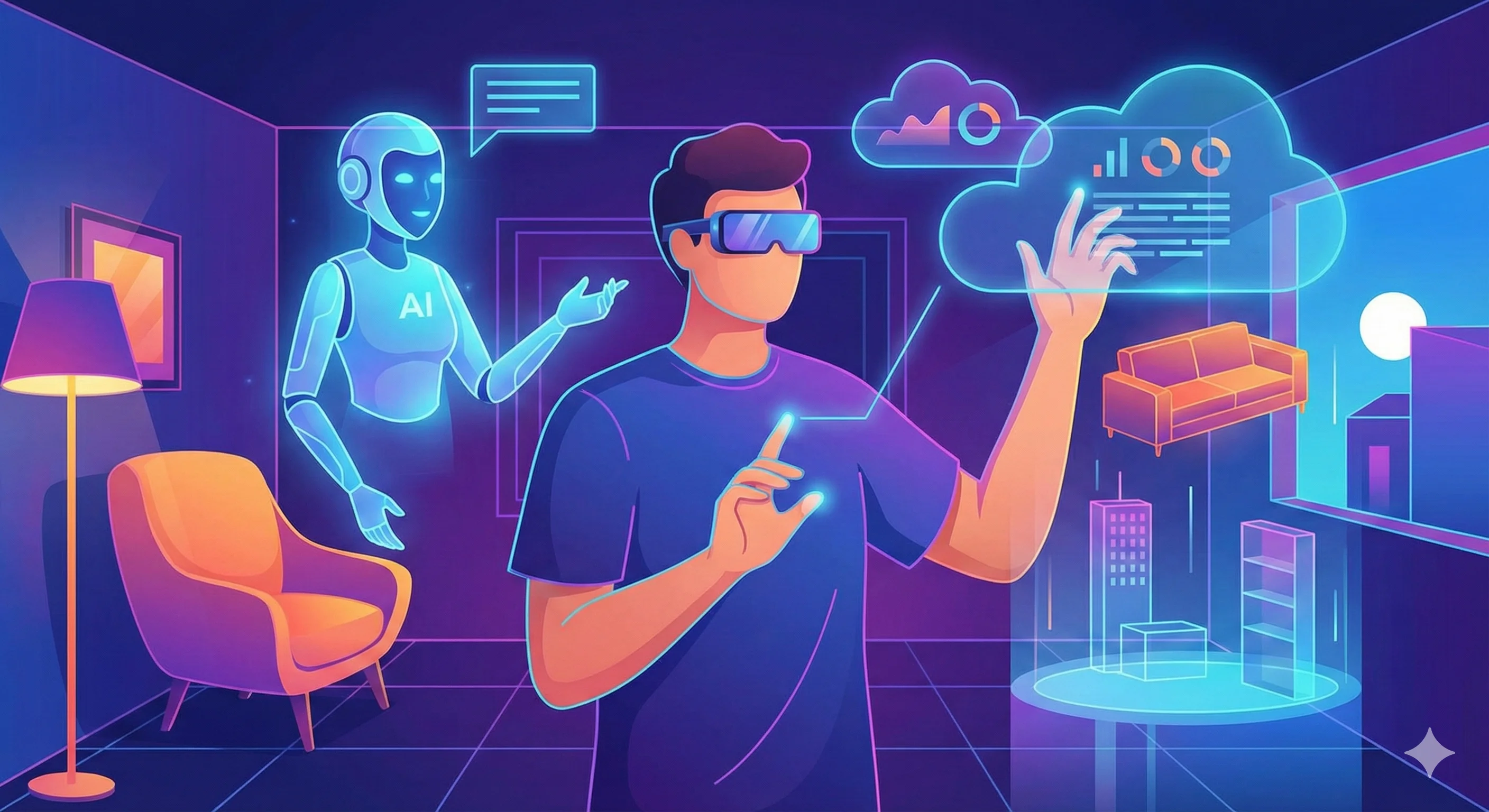 IA e realidade aumentada em espaços digitais