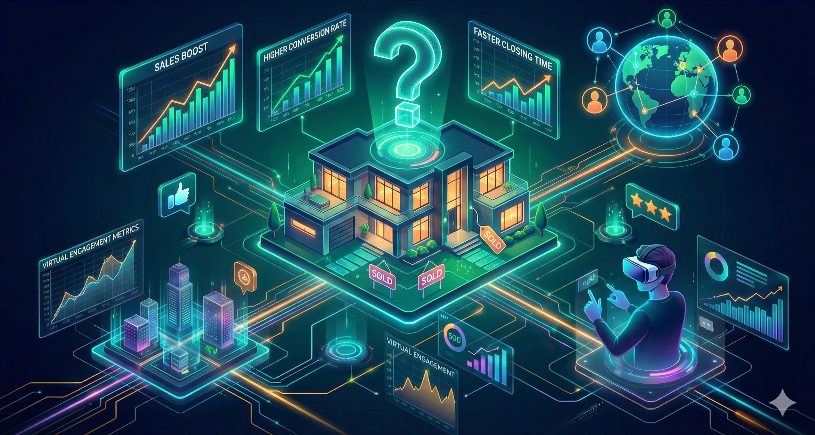 Demonstração de tour virtual interativo