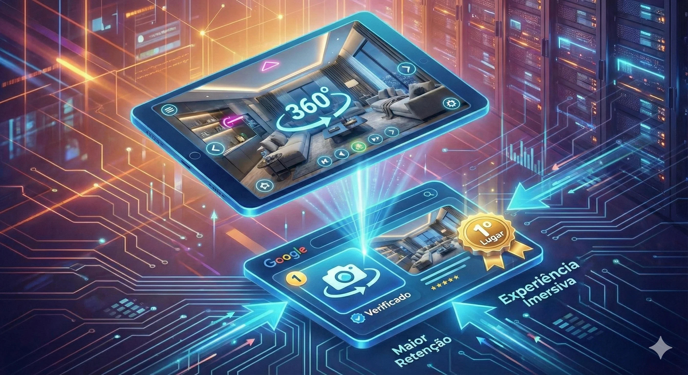 Demonstração de tour virtual interativo