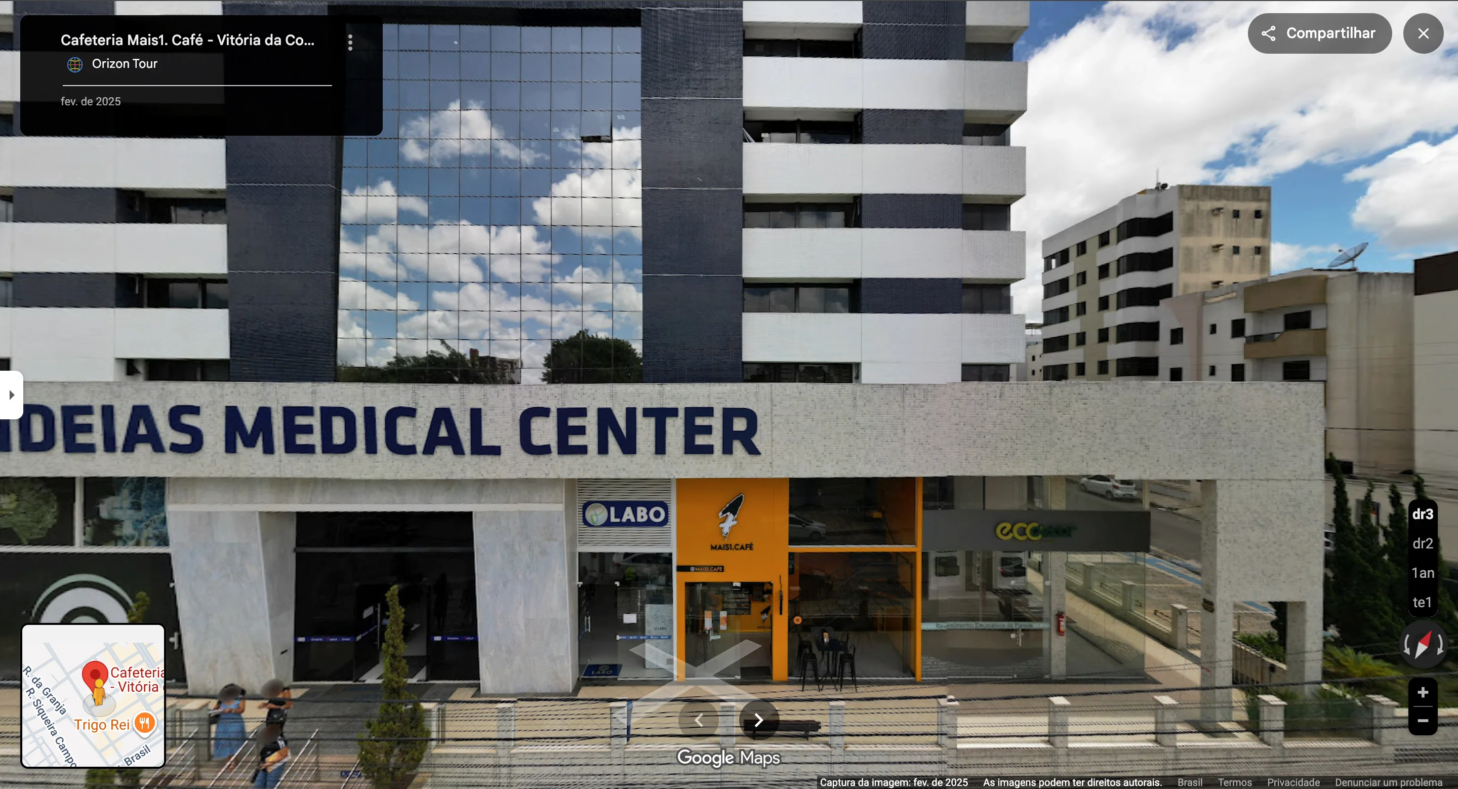 Ambiente interno Mais1 Café Tour Virtual